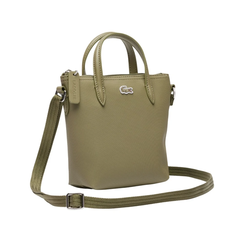 Lacoste Groene Mini Tas met Iconische Textuur Green Dames