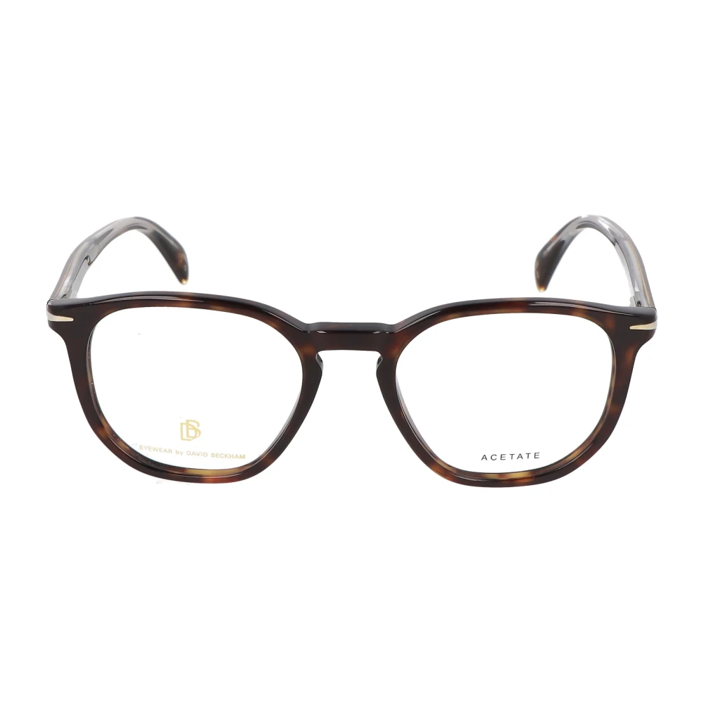 Eyewear by David Beckham Retro vierkant montuur bril Brown Unisex