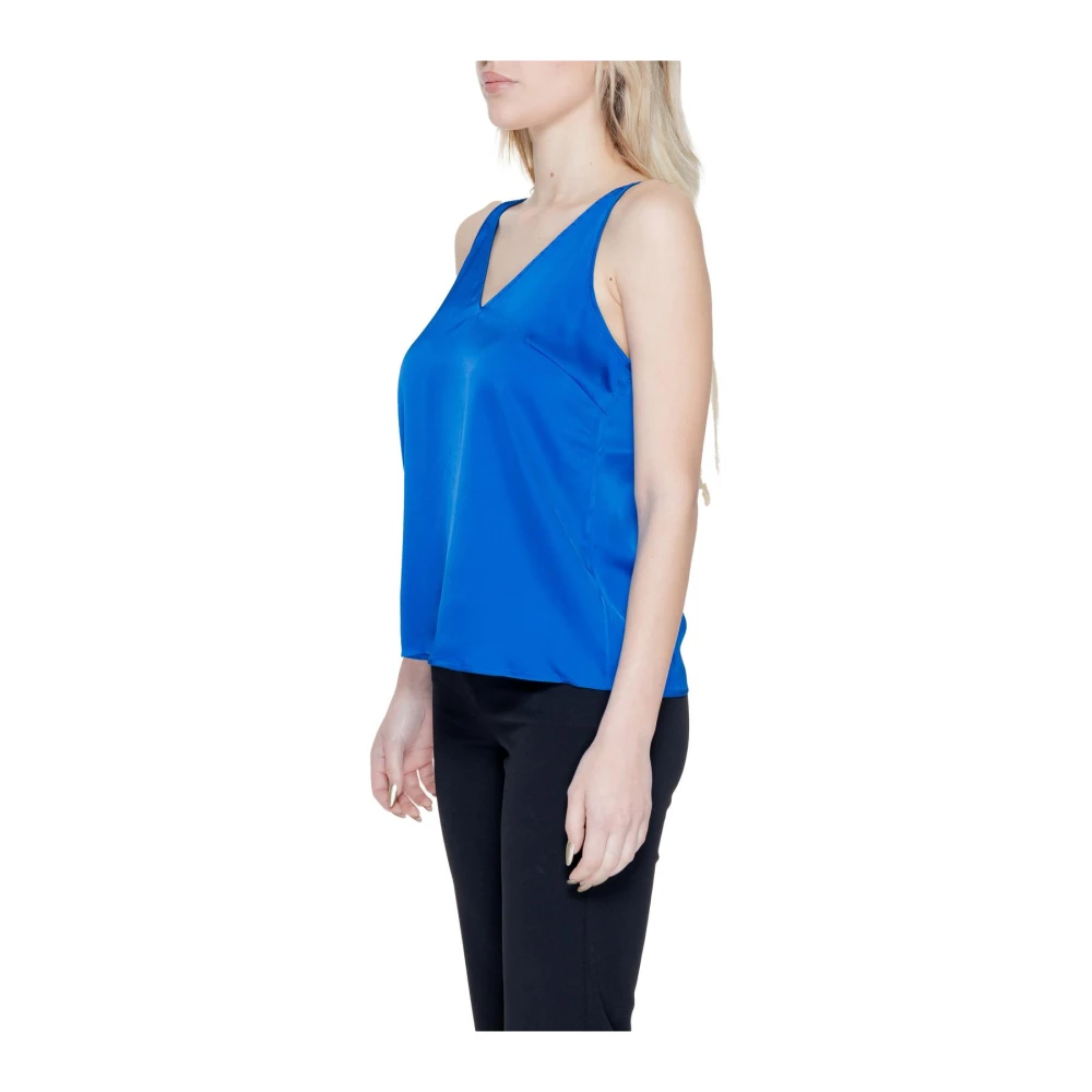 Vila Lichtblauwe Sweetheart Neckline Cami Top Blue Dames