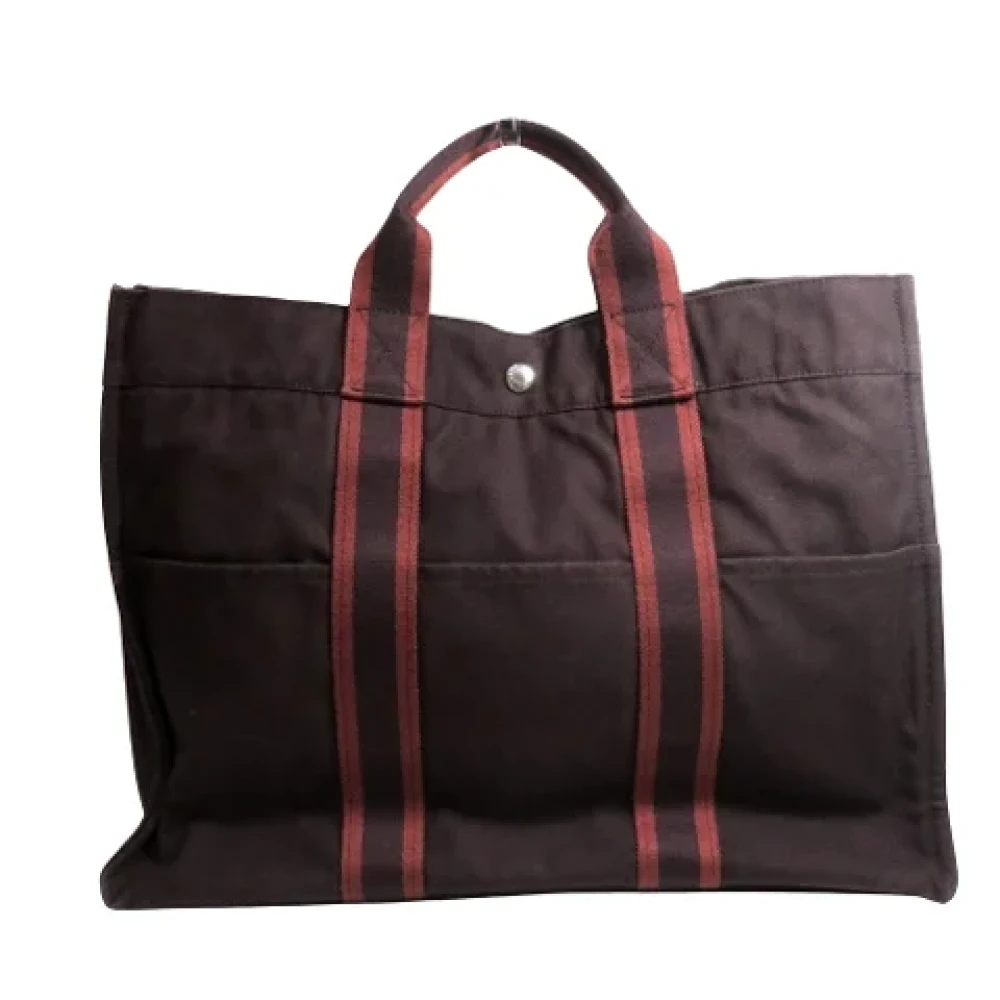 Hermès Vintage Pre-owned Canvas handbags Red Dames