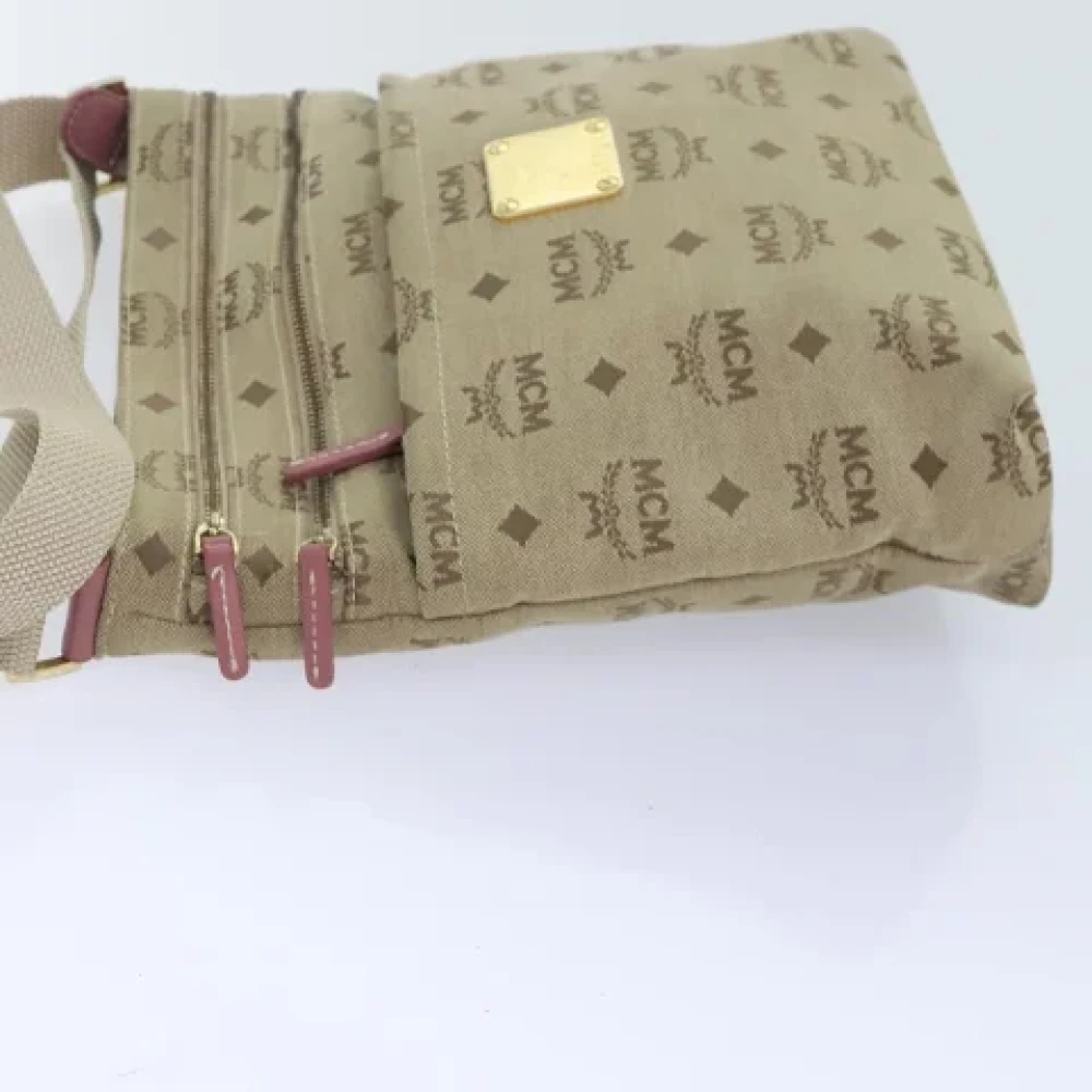 MCM Pre-owned Canvas shoulder-bags Beige Dames