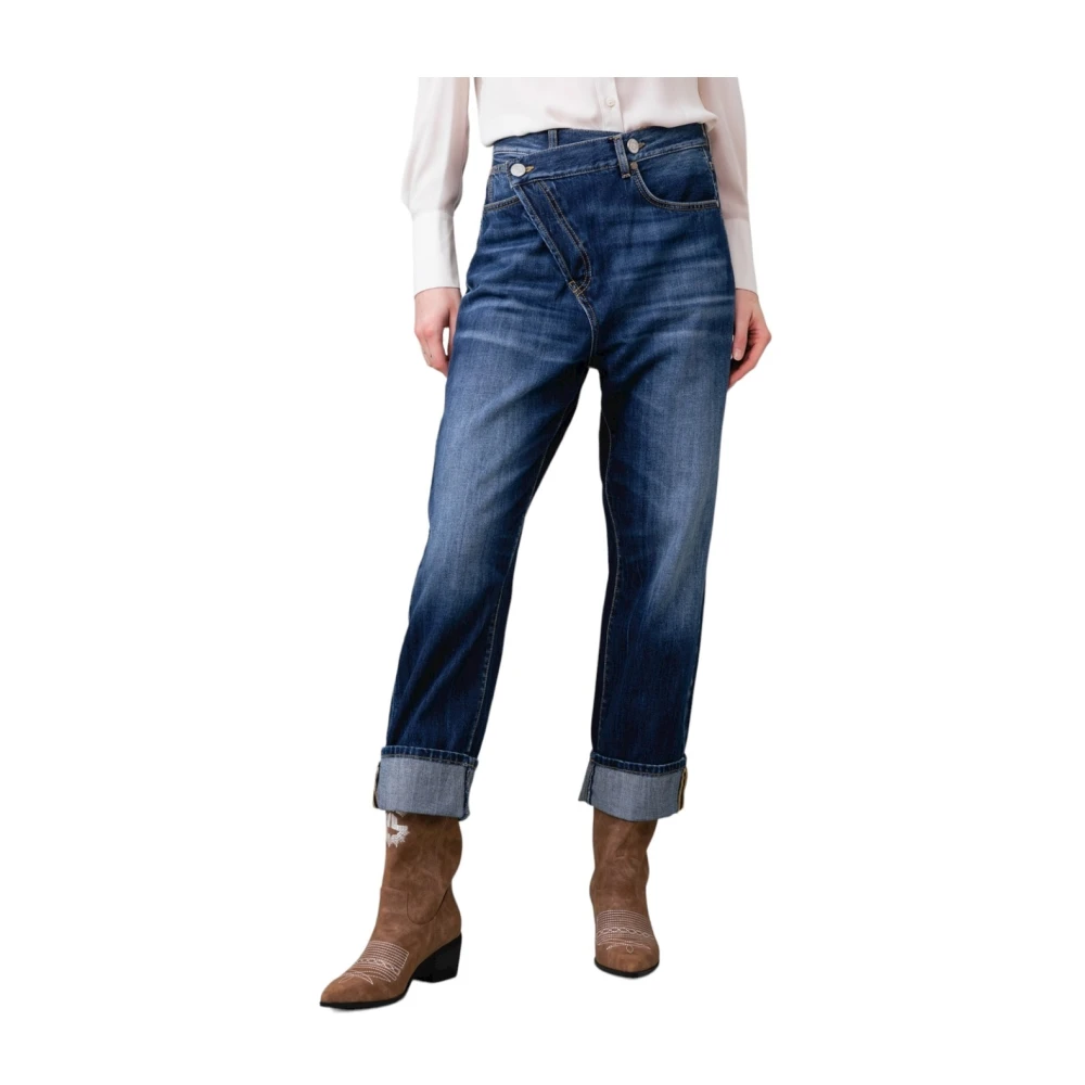 Gaëlle Paris Klassieke Straight Jeans Blue Dames