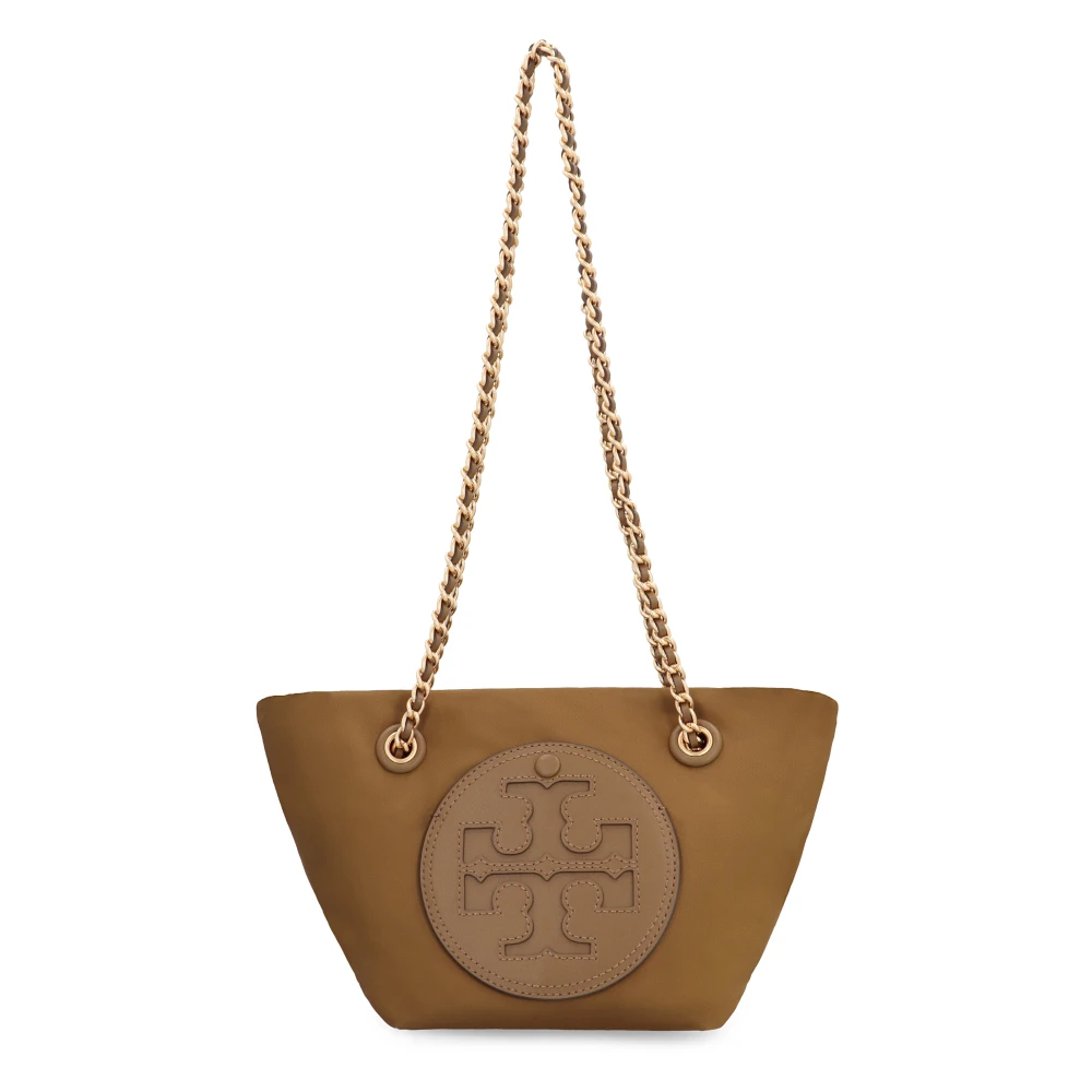 TORY BURCH Kleine Nylon Messenger Tas Brown Dames