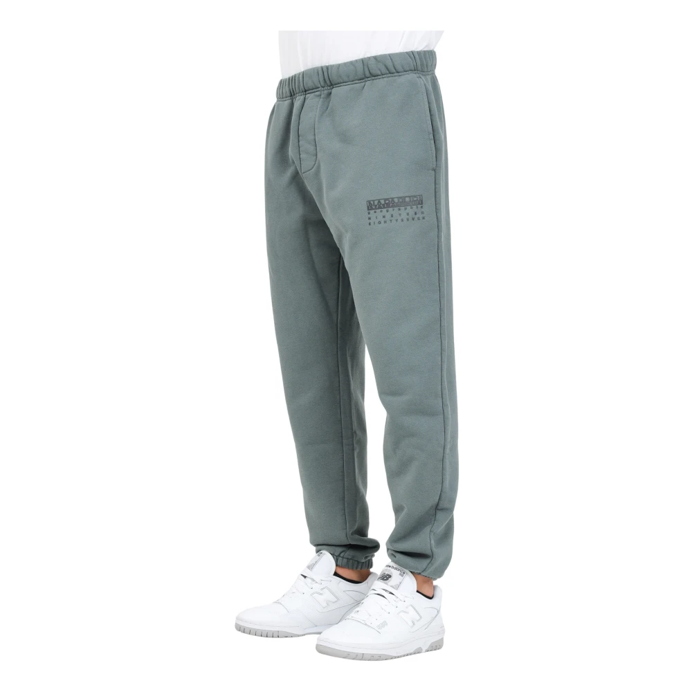 Napapijri Sportieve Groene Sweatpants voor Mannen Green Heren