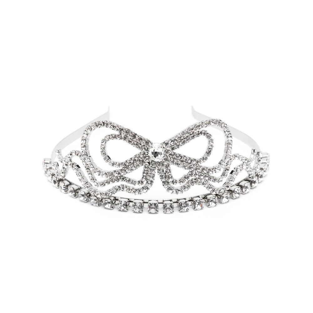Blumarine Kristallen Kroon Haaraccessoire Gray Dames