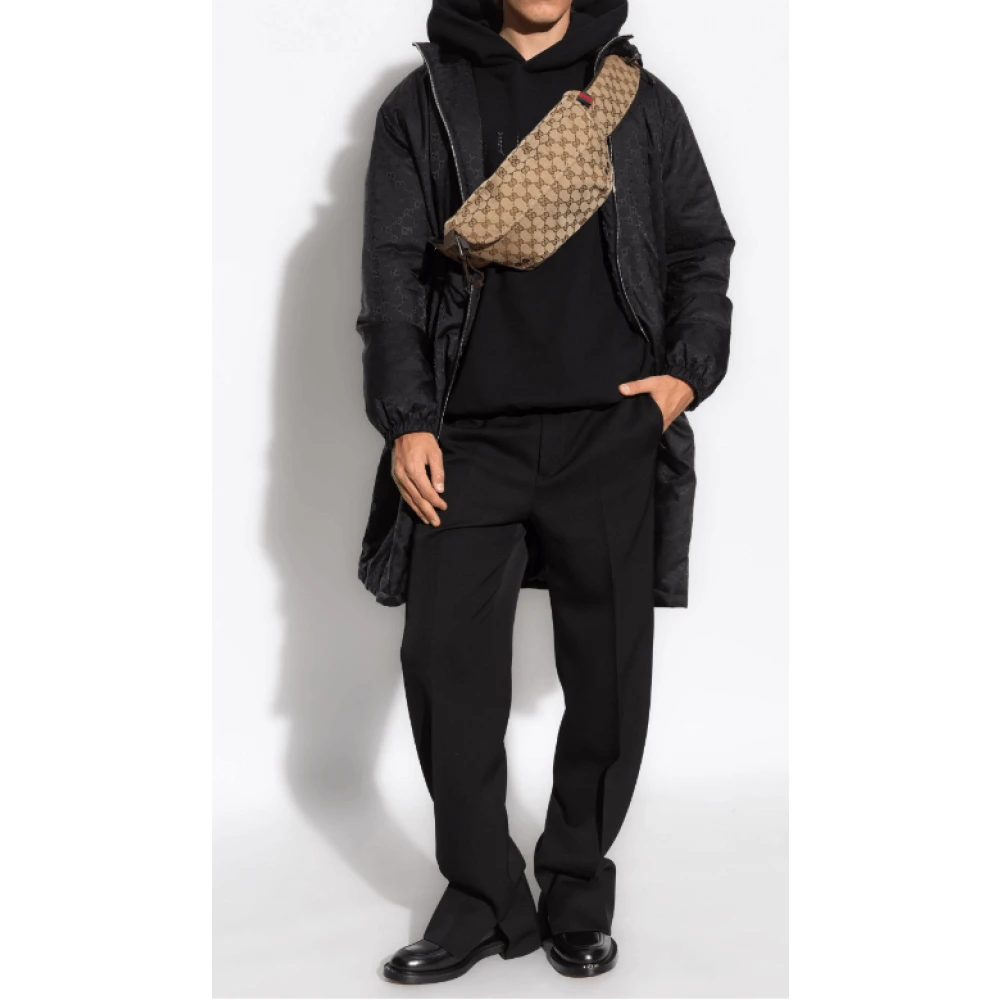 Gucci Monogram Jacquard Parka met Matte Finish Black Heren