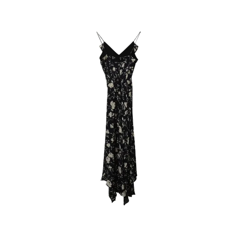 Ralph Lauren Pre-owned Silk dresses Black Dames