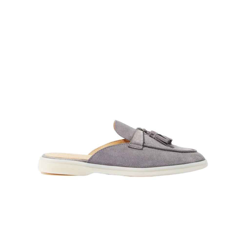 Scarosso Donna Grigio - Mules Lucrezia In Camoscio - Shoes - 37 Eu