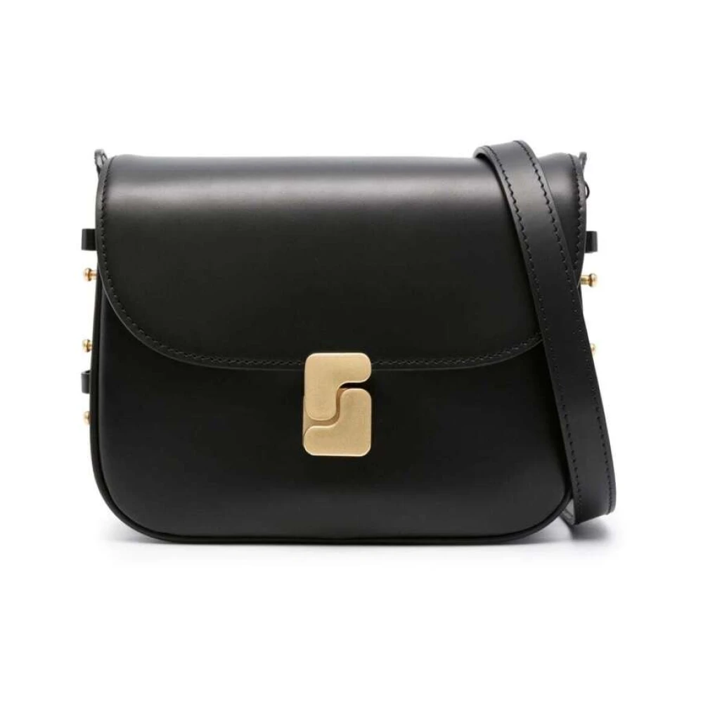 Soeur Mini Bellissima Leren Crossbody Tas Black Dames