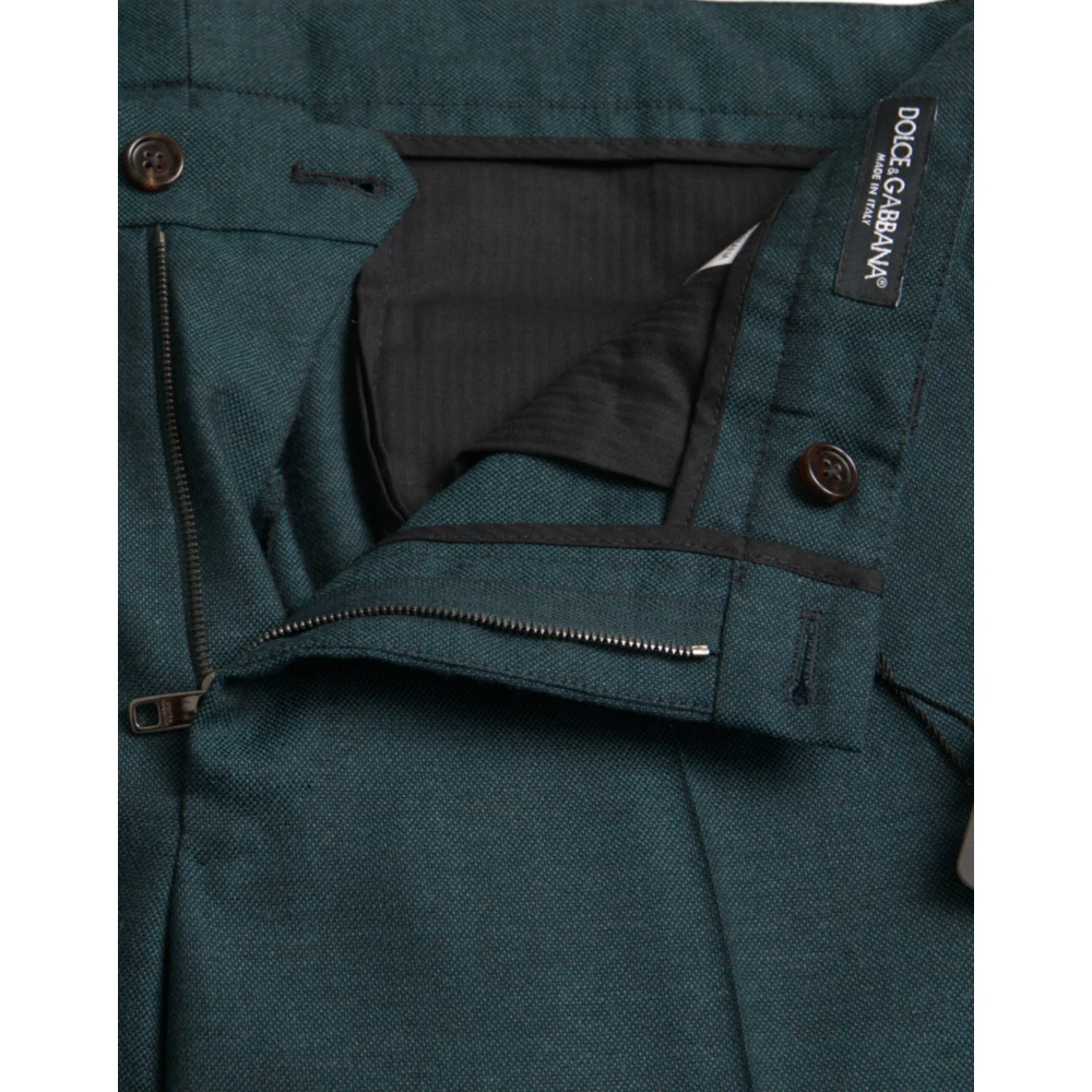 Dolce & Gabbana Groene Wollen Jurk Broek Green Heren