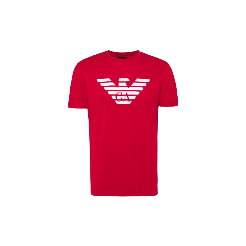 Emporio Armani Men's Red T-Shirts, Xl, Basic Eagle T-Shirt Unisex