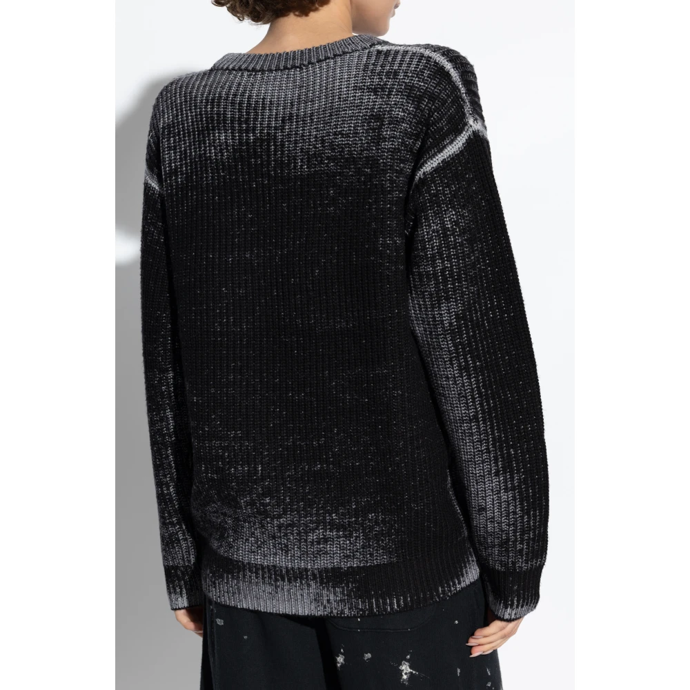 R13 Happens Boyfriend Trui Black Dames