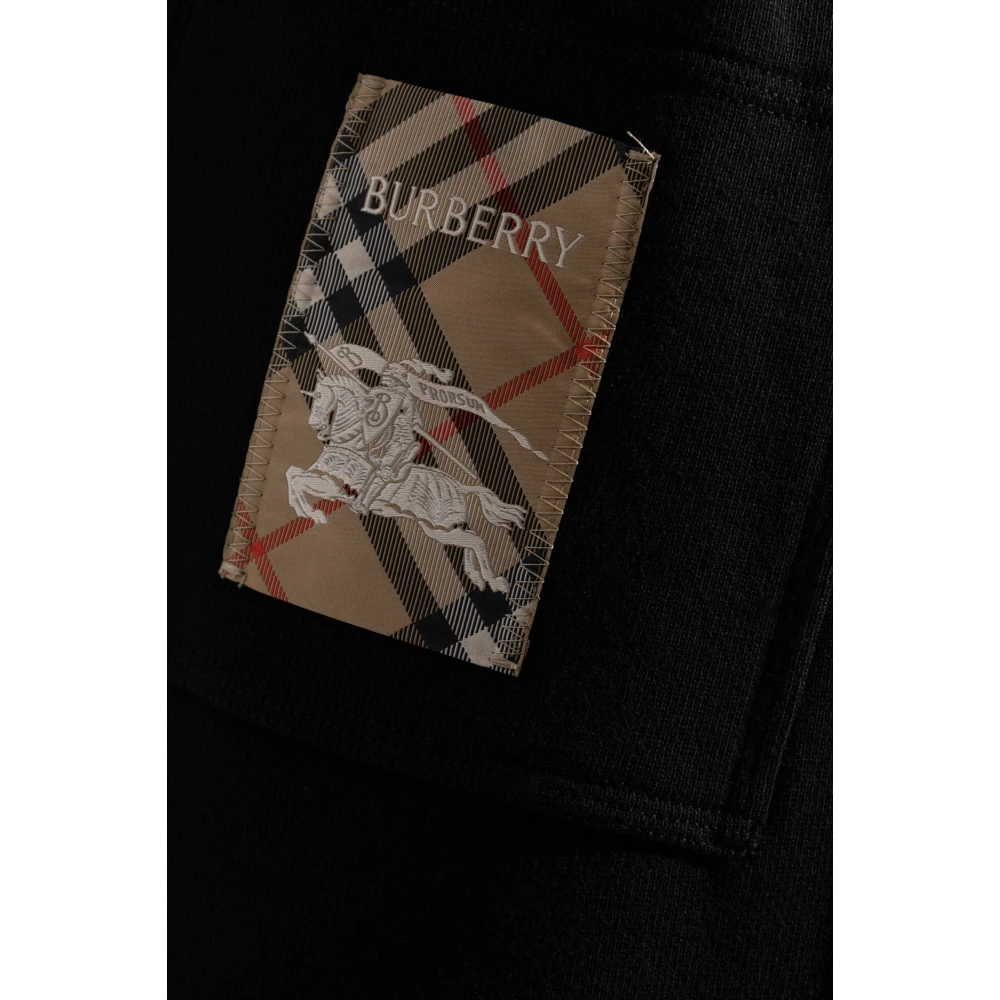 Burberry Katoenen sweatpants Black Heren