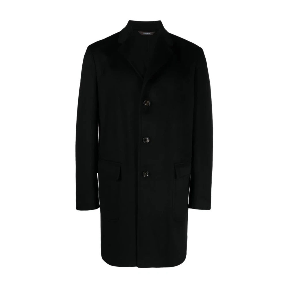 Colombo Luxe Cashmere Jas met 3 Knopen Black Heren