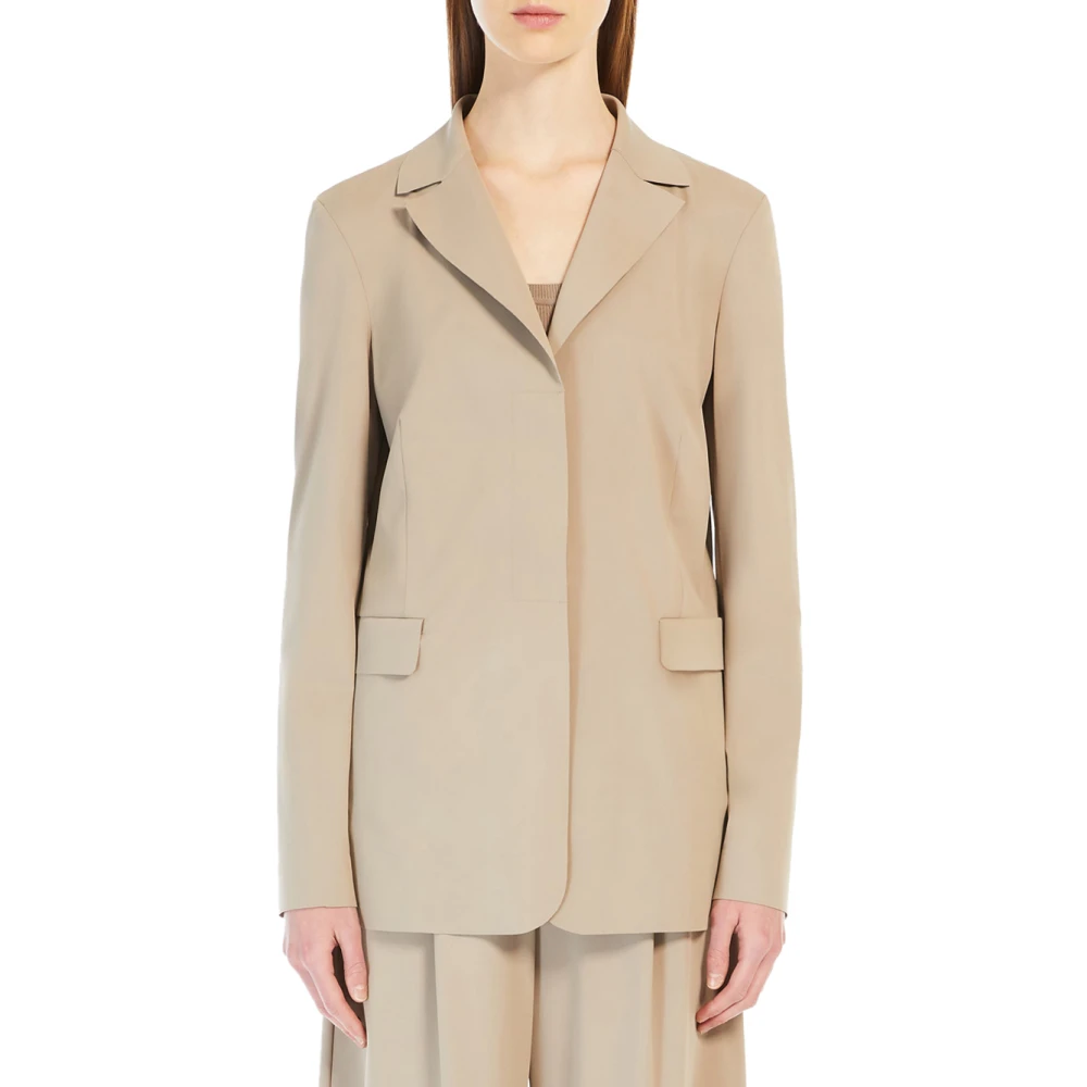 Max Mara Beige Kaiser Blazer Jas Beige Dames