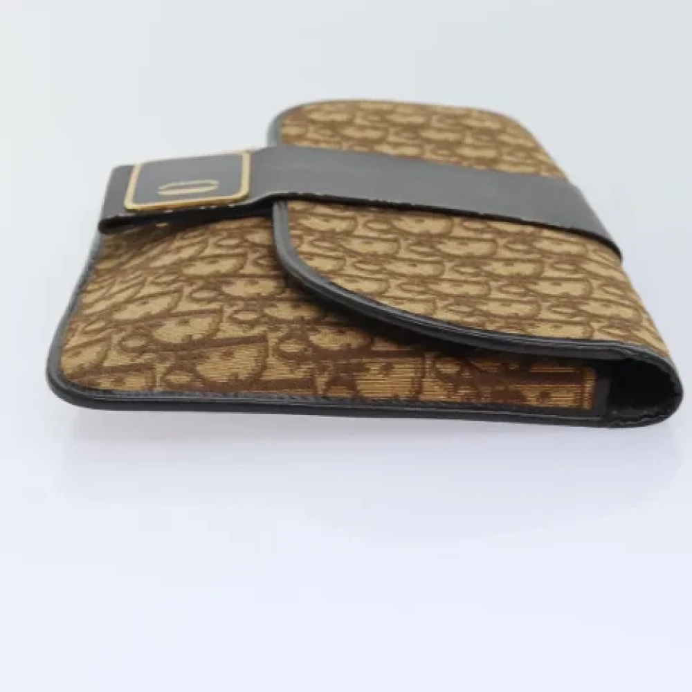 Dior Vintage Pre-owned Canvas clutches Brown Dames
