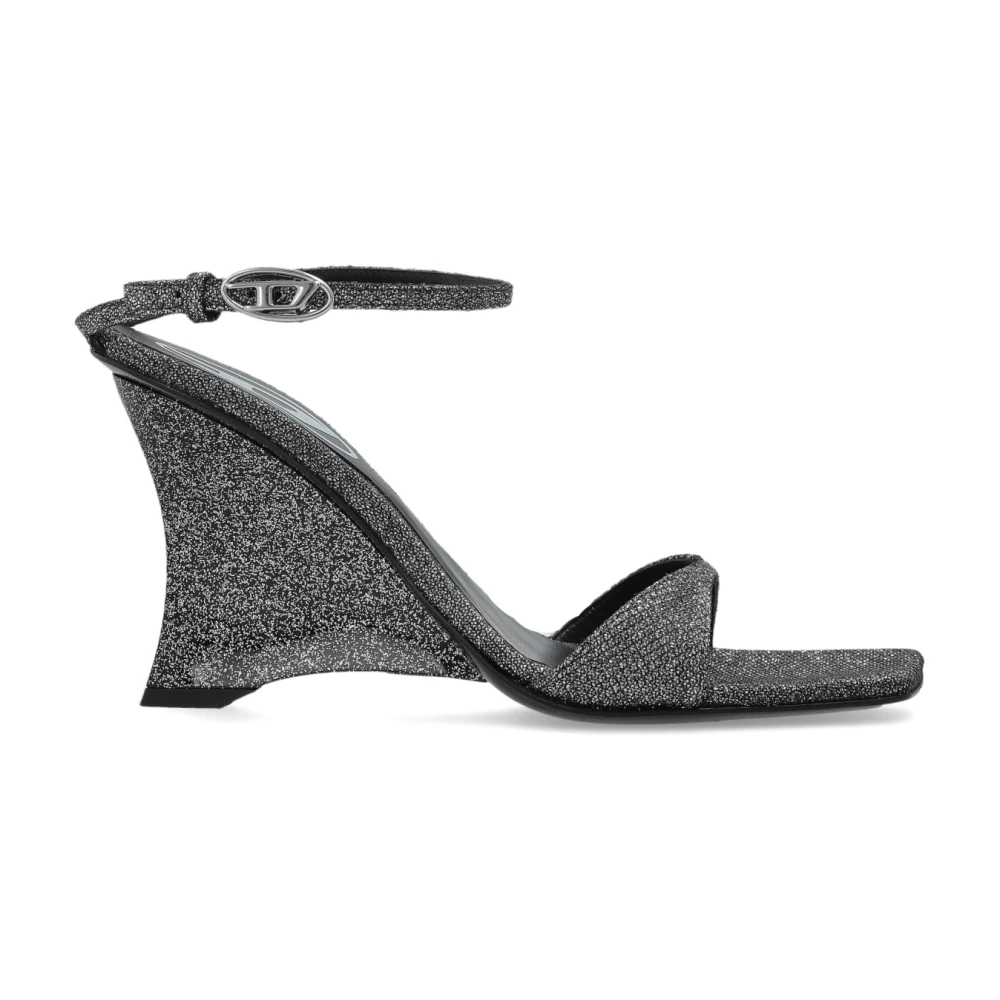 Diesel Donna Grigio Scarpe, 36 Eu, New,