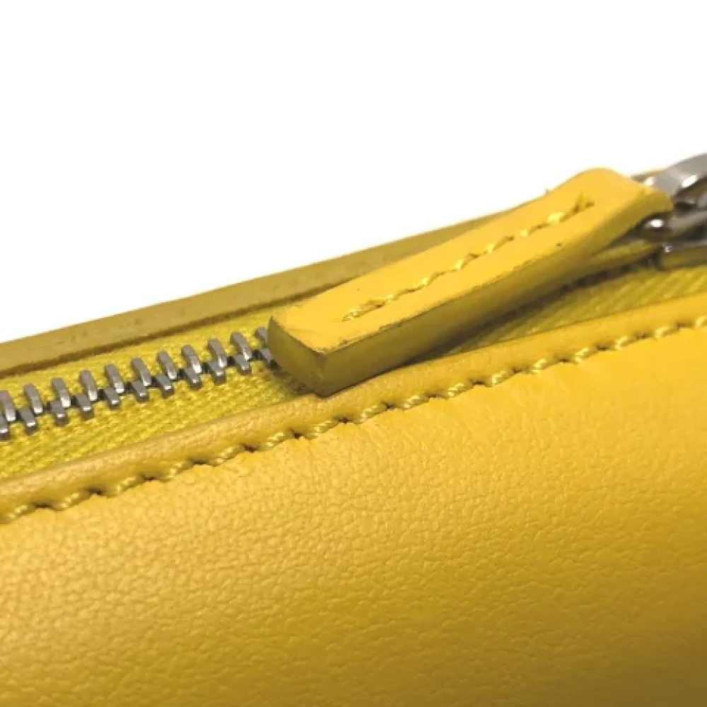 Fendi Vintage Pre-owned Leather key-holders Yellow Dames