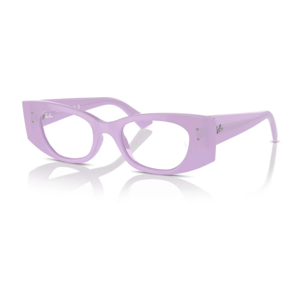 Ray-Ban Unisex Purple Glasses, 52 Mm, Retro Rounded Rectangle Sunglasses
