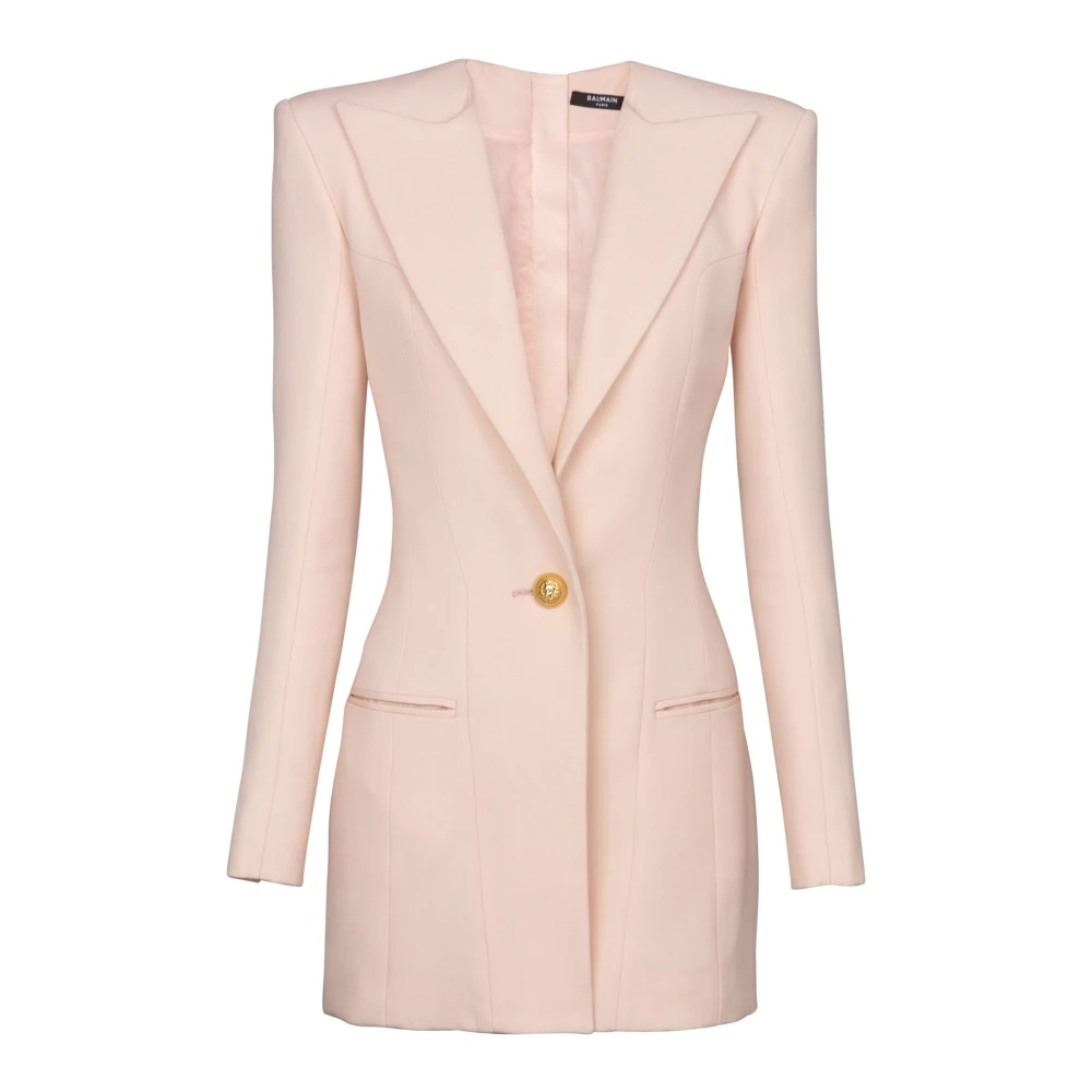 Balmain Korte korrel de poederjurk Pink Dames