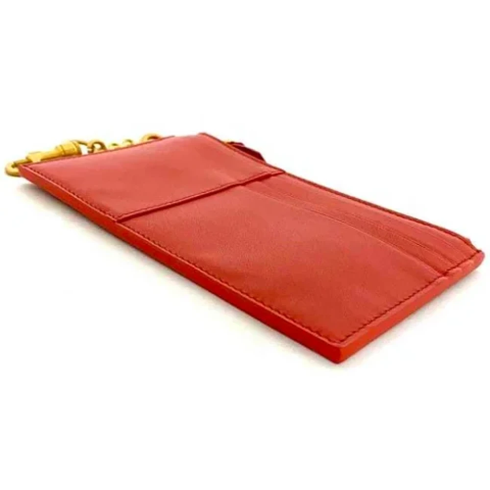Bottega Veneta Vintage Pre-owned Leather wallets Red Dames