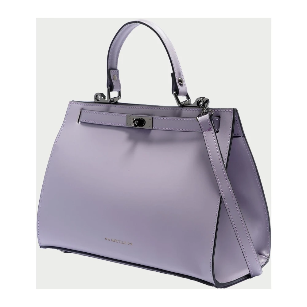 Marc Ellis Lila Queen Leren Schoudertas Purple Dames