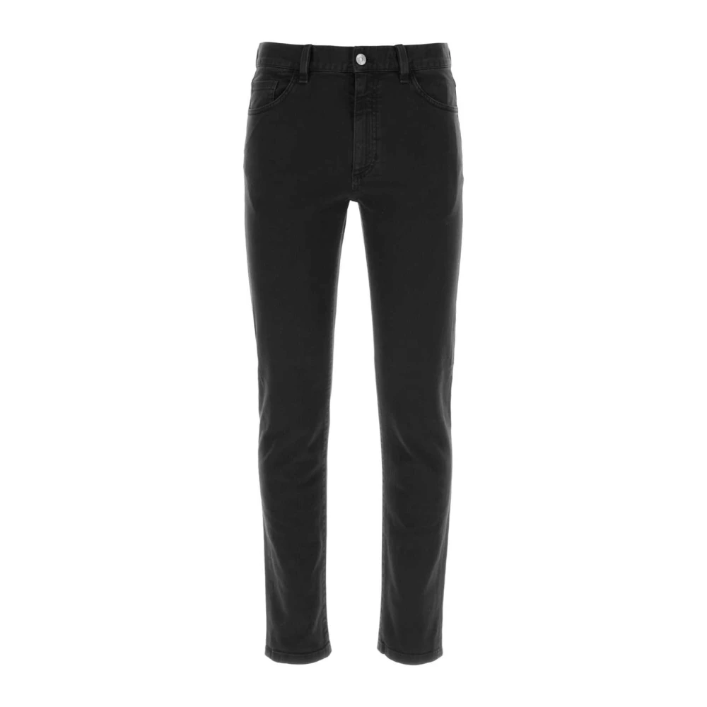 Z Zegna Stretch Denim Roccia Jeans Black Heren