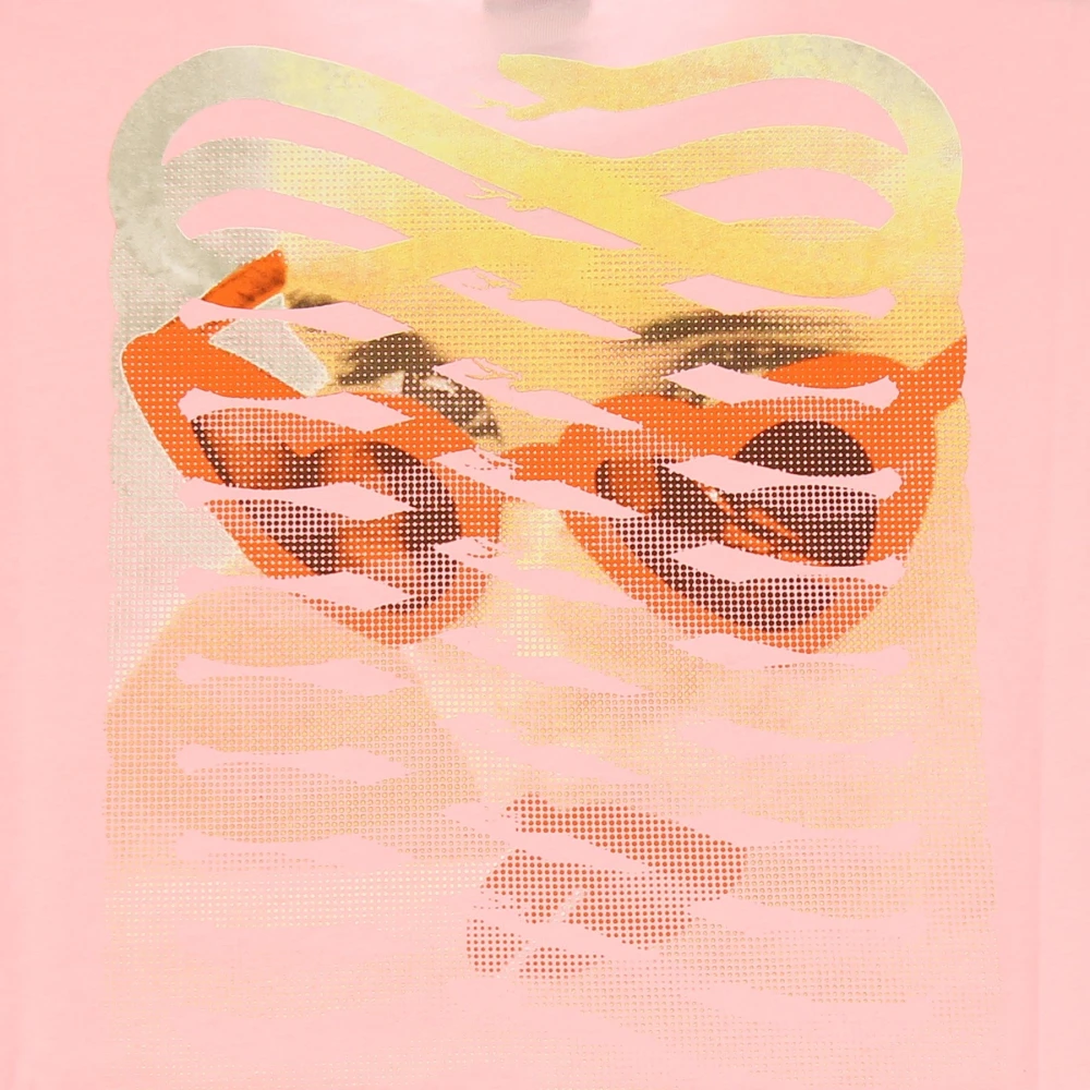 Propaganda Rose Cropped T-Shirt Pink Dames