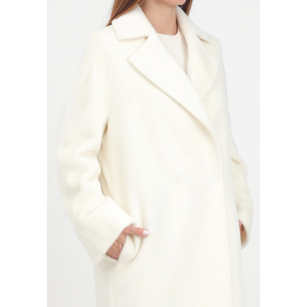 Max Mara Dubbelbreasted Ivoorjas Sidney White Dames