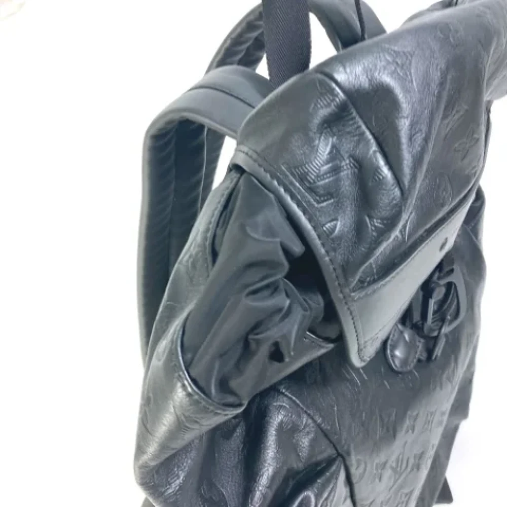 Louis Vuitton Vintage Pre-owned Leather shoulder-bags Black Dames