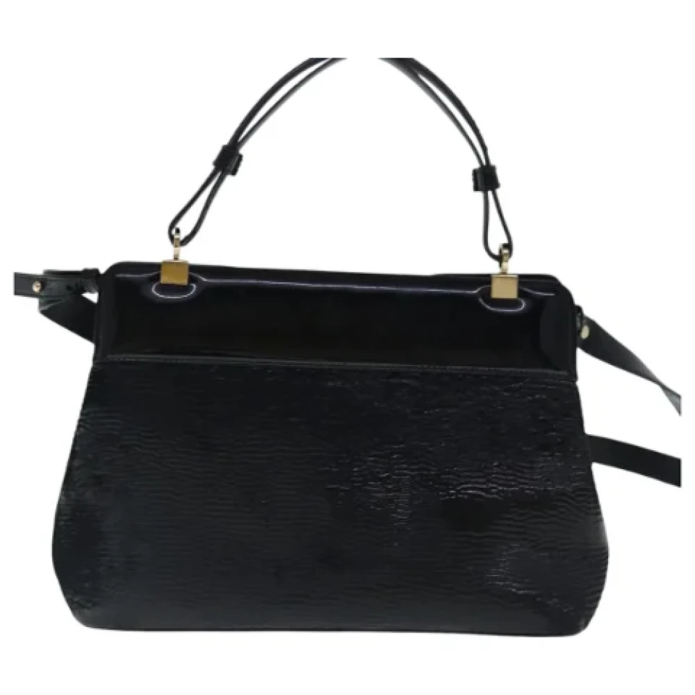 Bvlgari Vintage Pre-owned Canvas handbags Black Dames