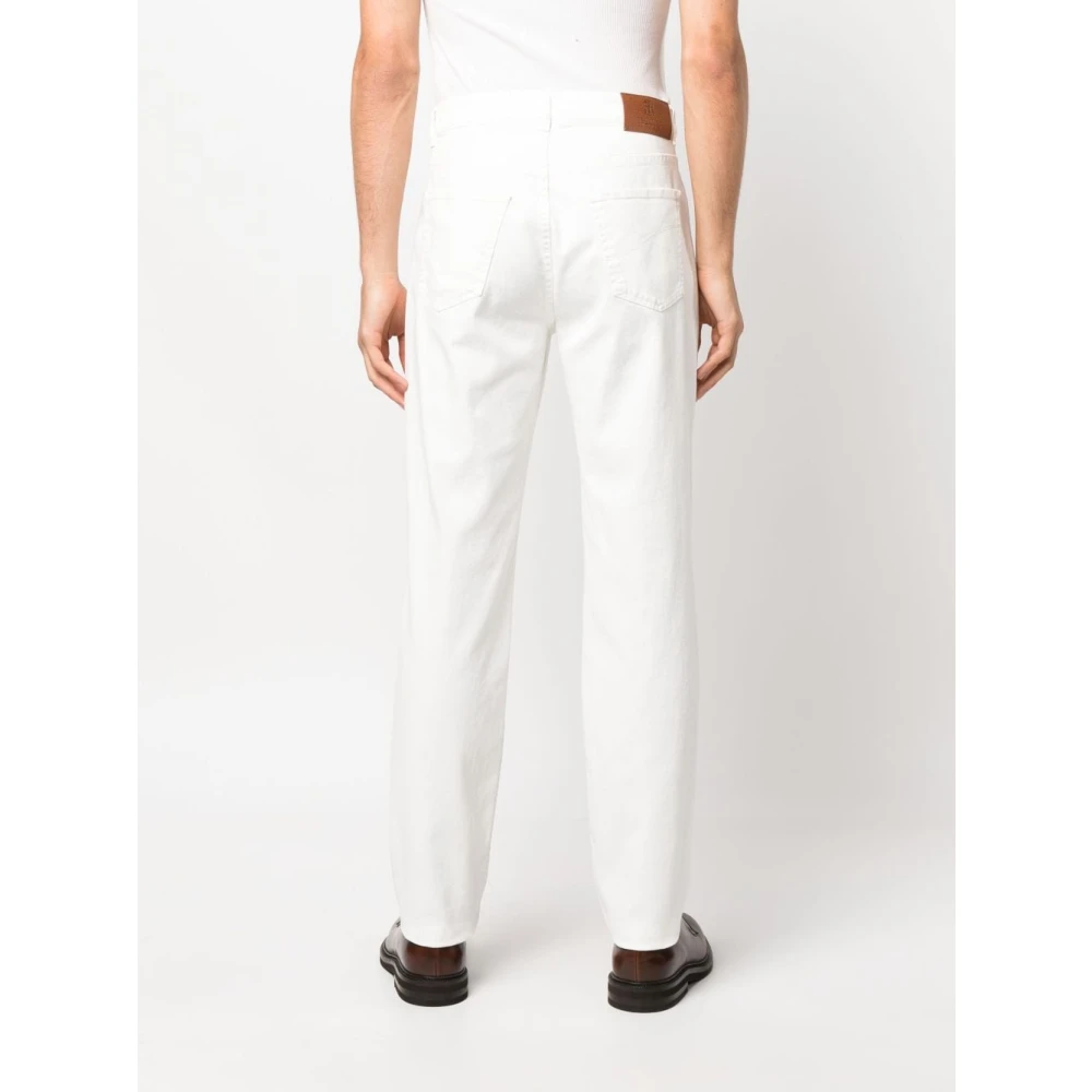 BRUNELLO CUCINELLI Denim Broek White Heren