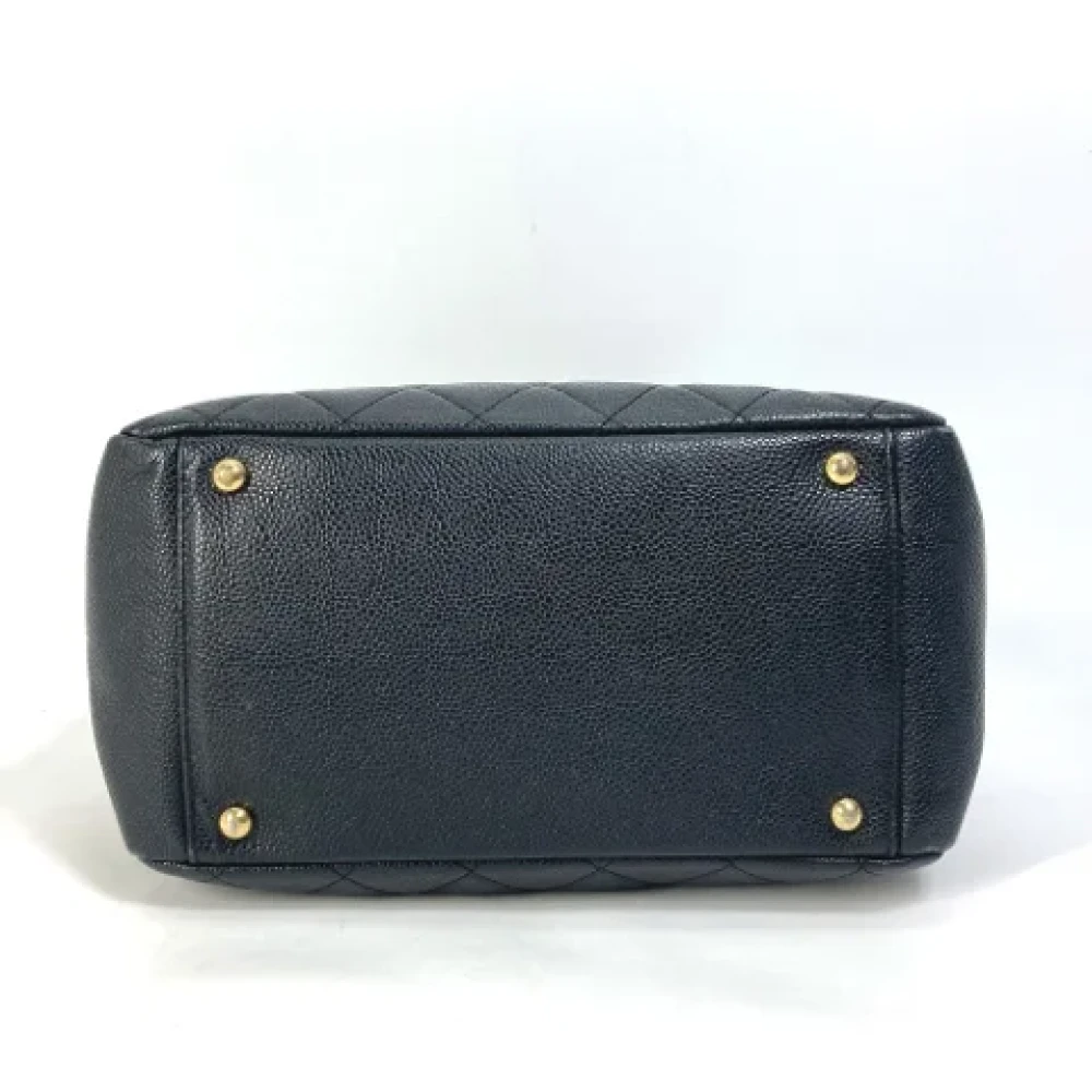 Chanel Vintage Pre-owned Leather chanel-bags Blue Dames