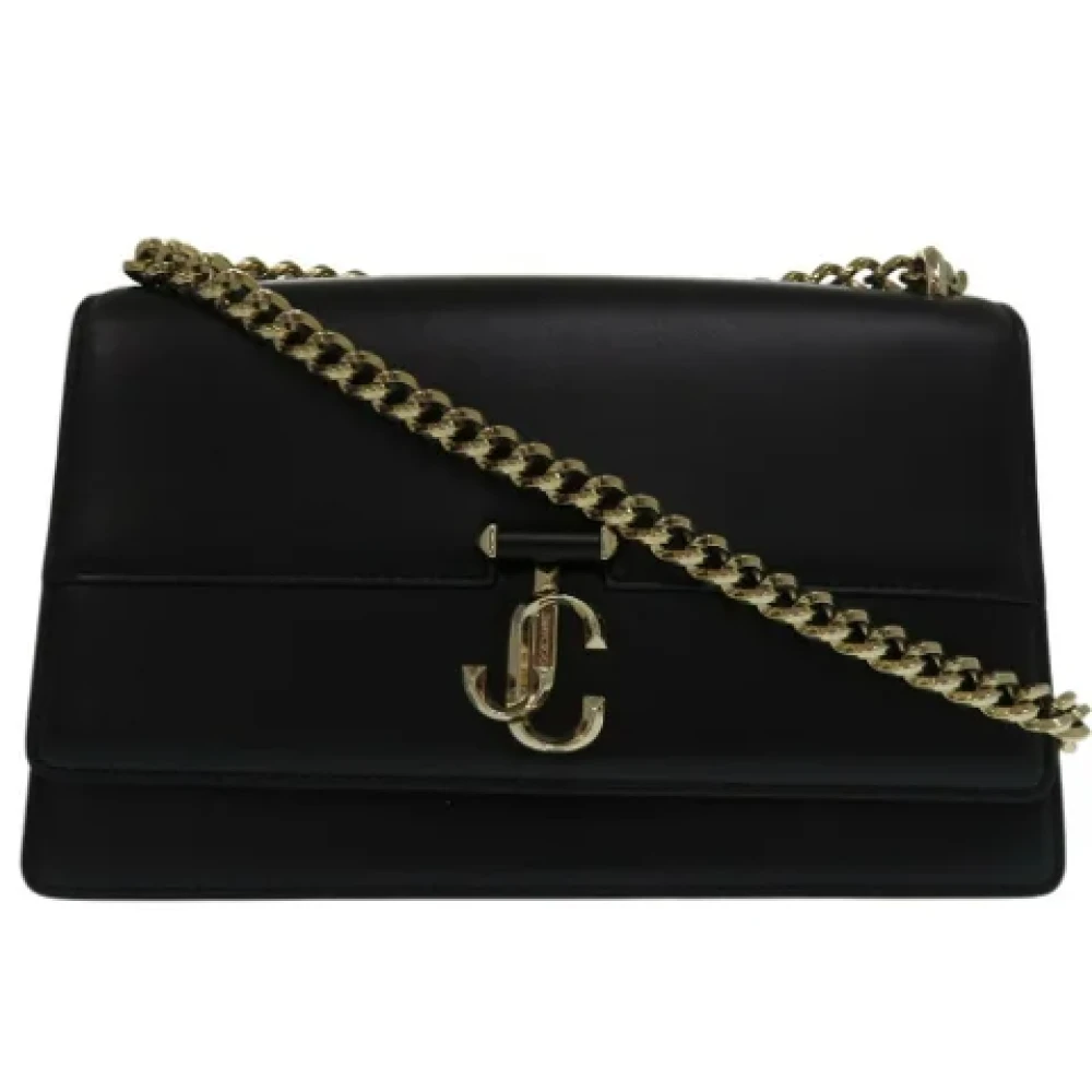 Jimmy Choo Pre-owned Leather shoulder-bags Black Dames