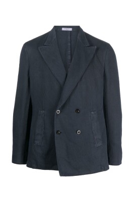 black-double-breasted-cotton-blend-blazer