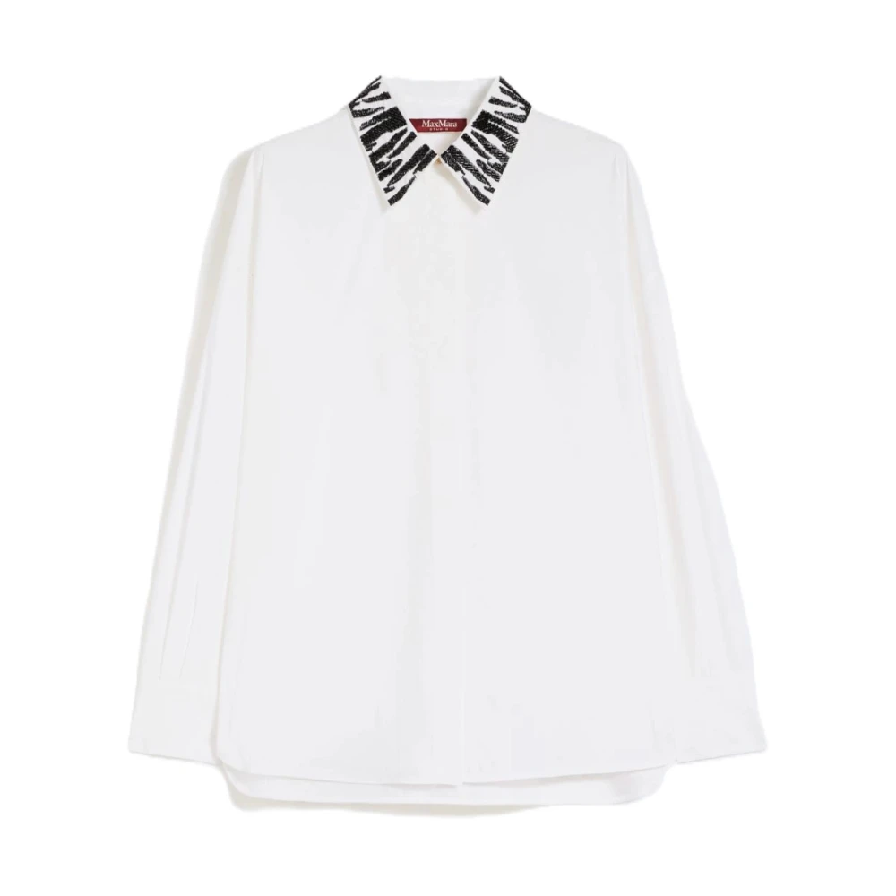 Max Mara Studio White Mstgene Shirt - Female - Shirts - Xs - Blouses & Shirts