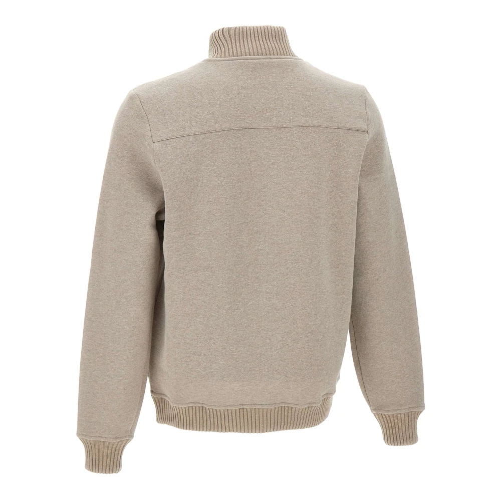 Gran Sasso Sand Fleece Sweater Sartorial Collection Beige Heren