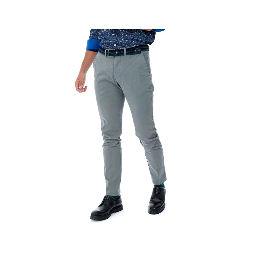 Harmont & Blaine Broek MET Amerikaanse ZAK IN Boorstof Gray Heren
