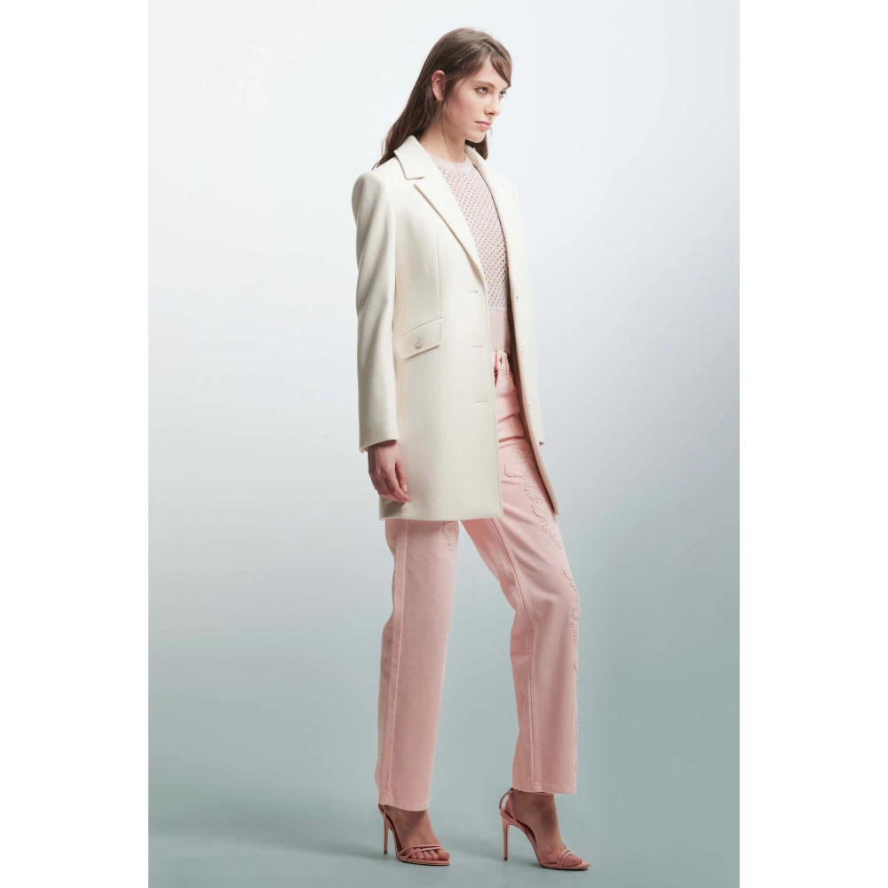 Kocca Jas met reverskraag Beige Dames