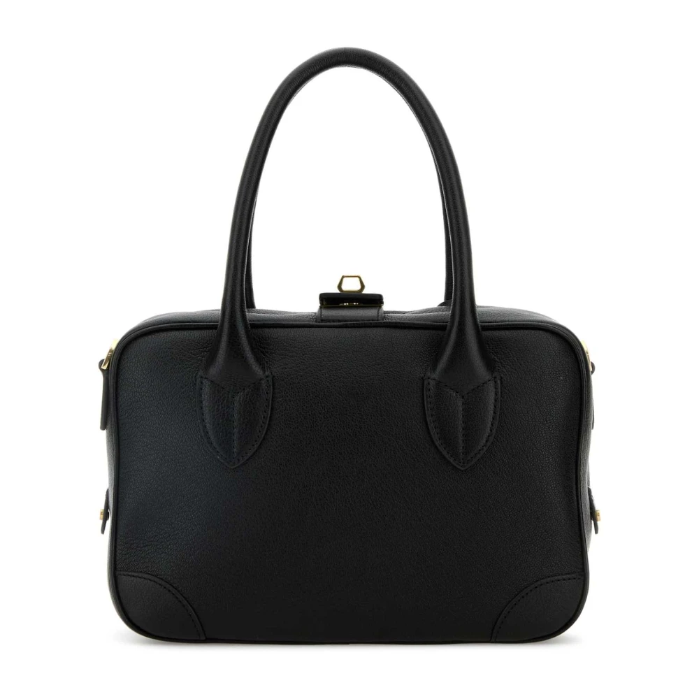 Golden Goose Vita Zwarte Leren Handtas Black Dames