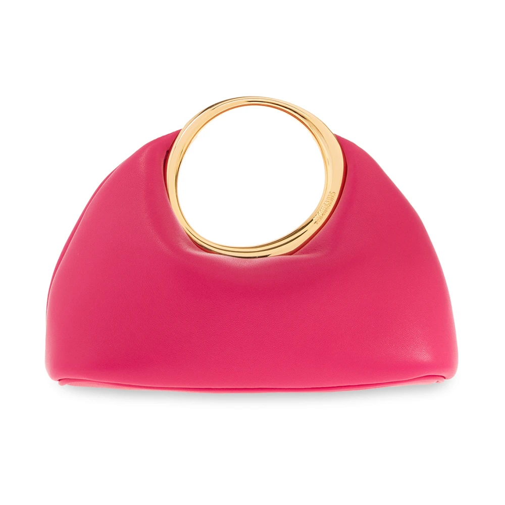 Jacquemus Roze Mini Ring Tas met Magnetische Sluiting Pink Dames