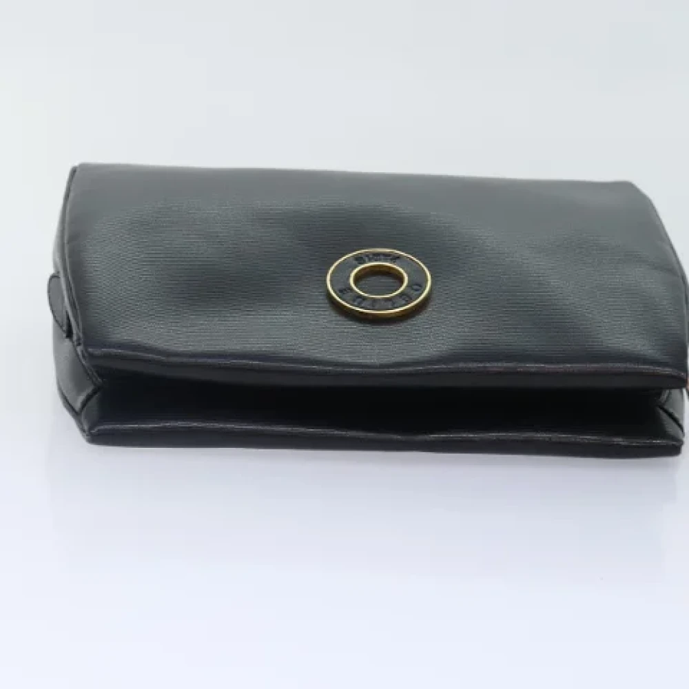 Celine Vintage Pre-owned Leather clutches Black Dames