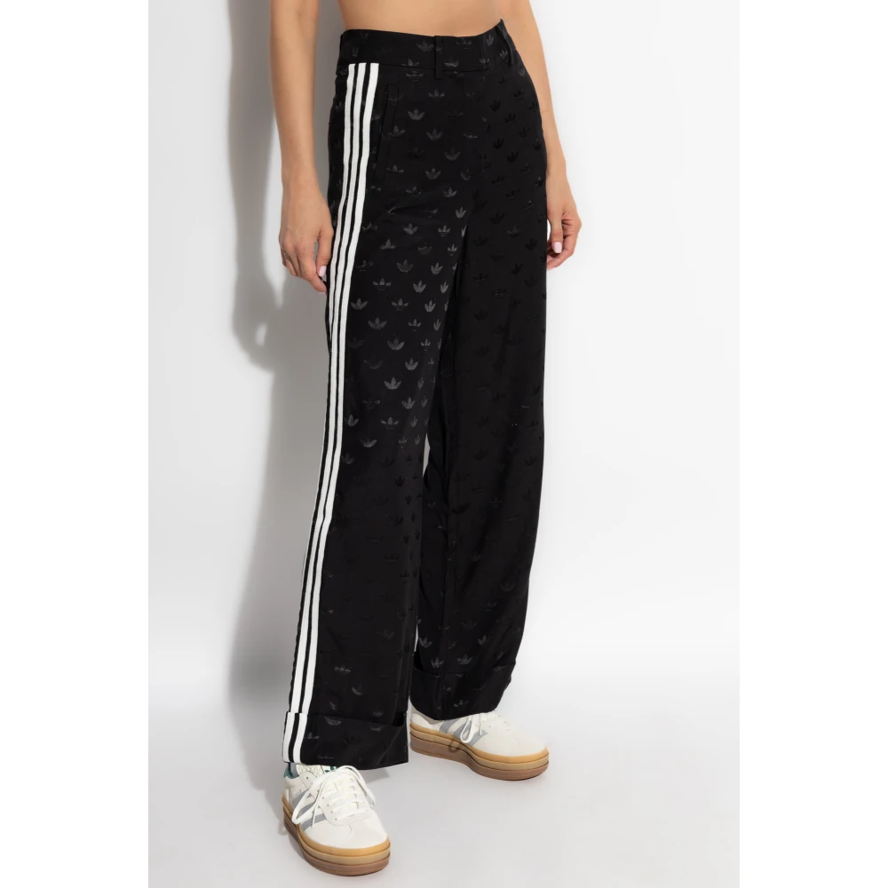 adidas Originals Broek met monogram Black Dames