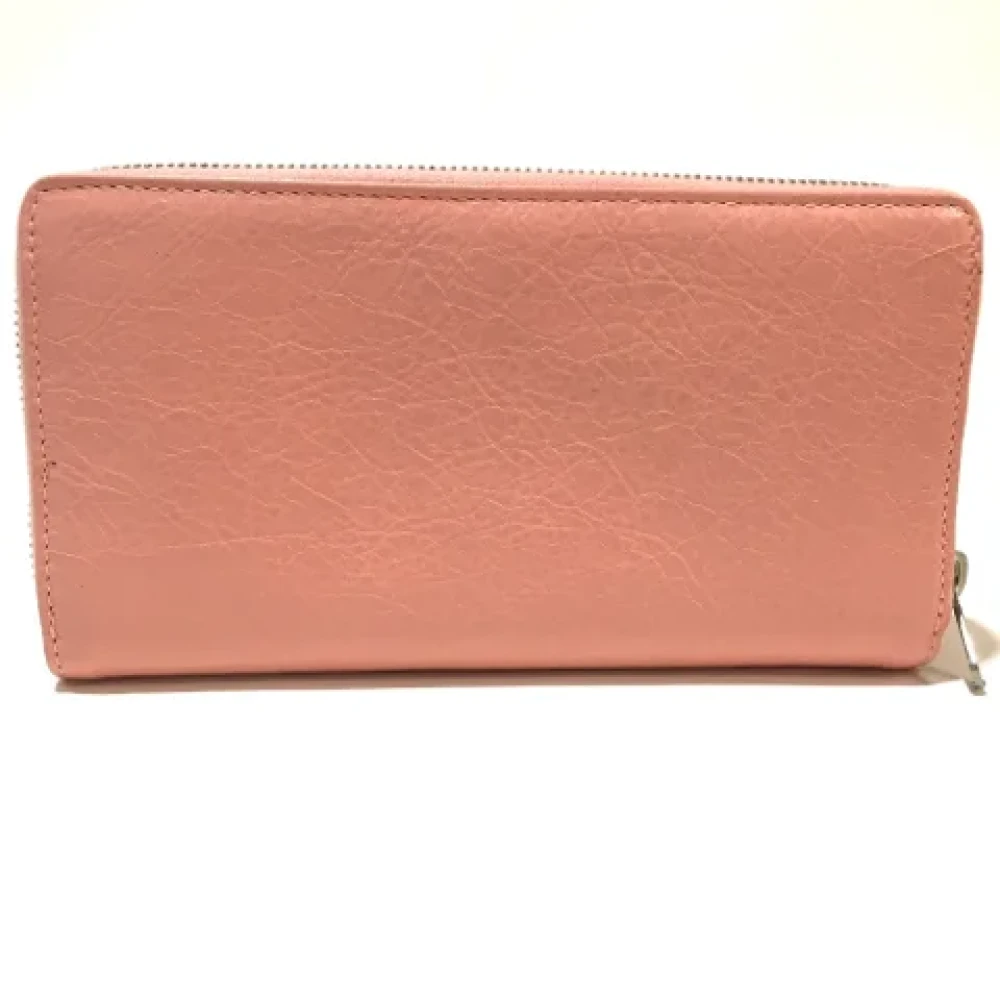Balenciaga Vintage Pre-owned Leather wallets Pink Dames
