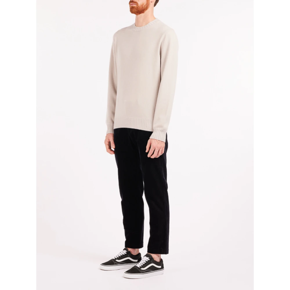 Vengera Beige Sweater met Crew Neck Beige Heren