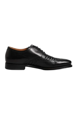 Svart Weave Detail Oxford Skor MV6650