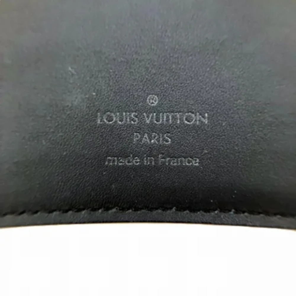 Louis Vuitton Vintage Pre-owned Leather wallets Black Heren