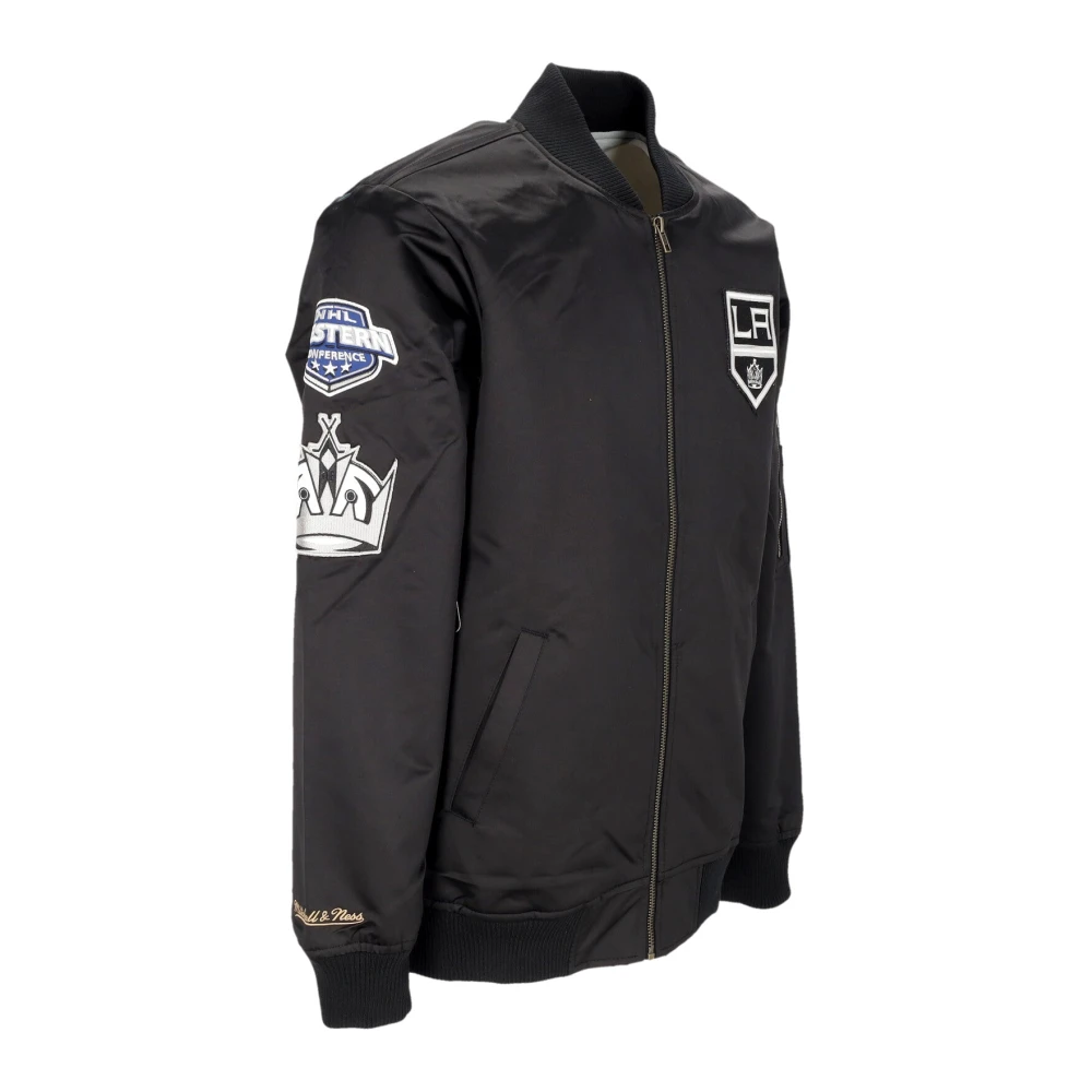 Mitchell & Ness NHL Lichtgewicht Satijnen Bomberjack Black Heren