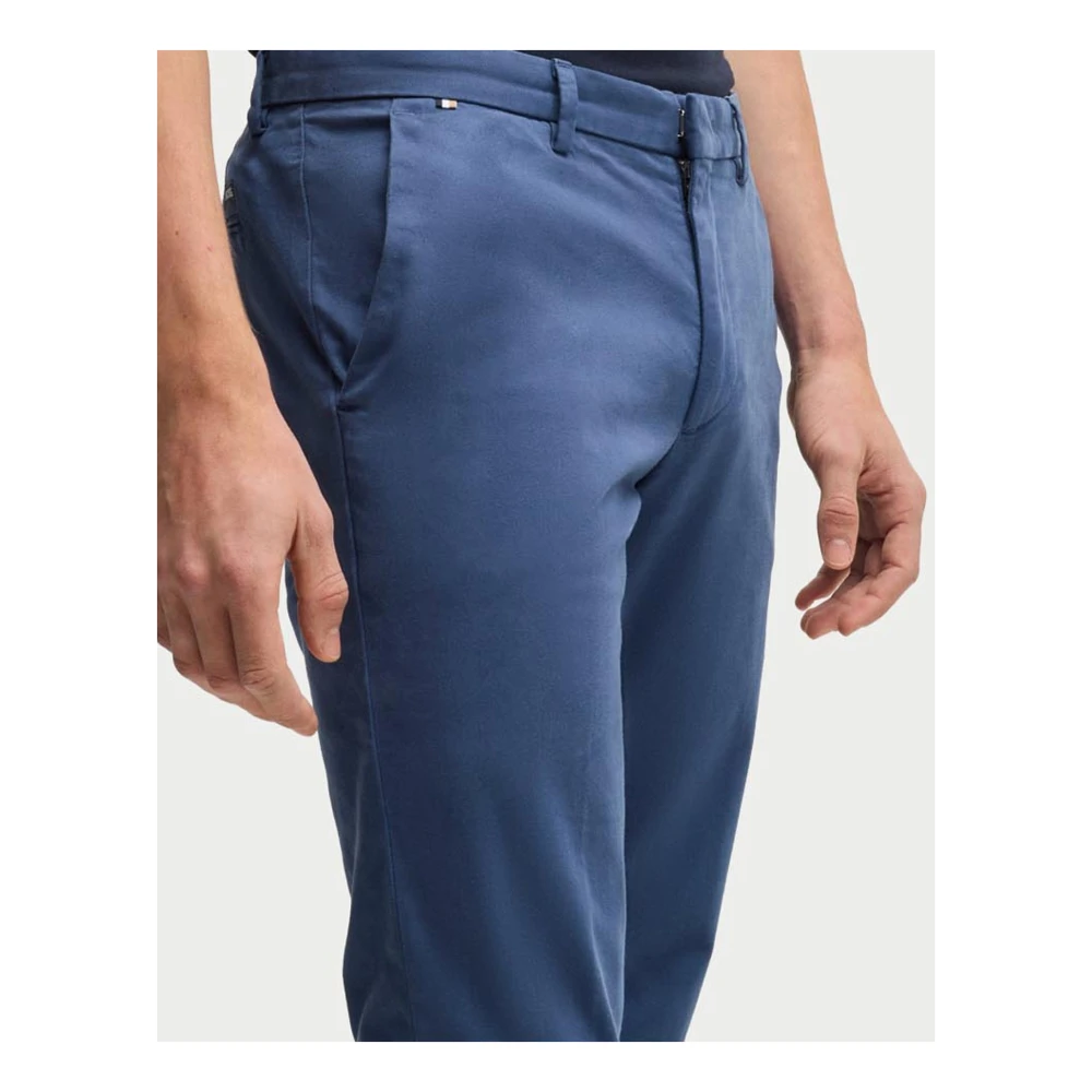 Hugo Boss Blauwe Chino Broek Slim Fit Blue Heren