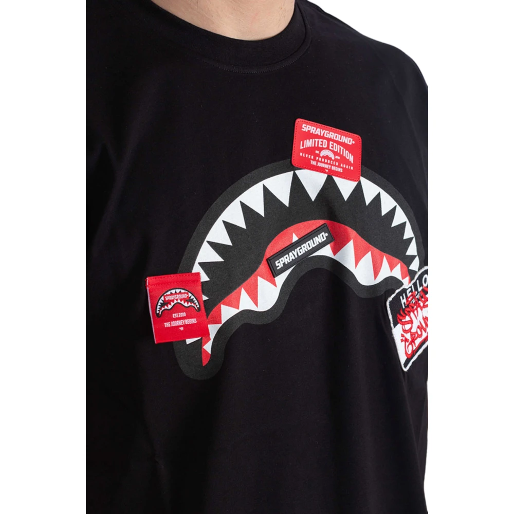 Sprayground T-Shirts Black Heren